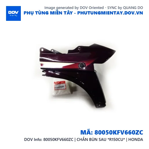80050KFV660ZC | CHẮN BÙN SAU *R150CU* | HONDA  — 80050KFV660ZC