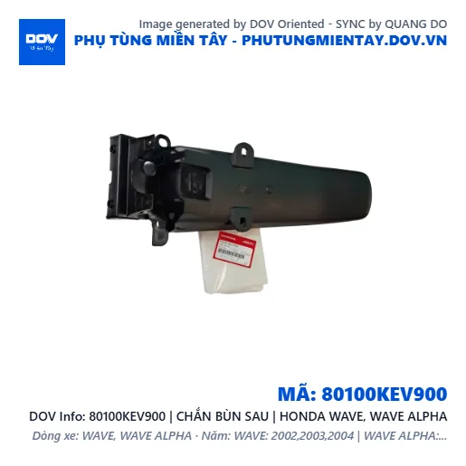 80100KEV900 | CHẮN BÙN SAU | HONDA WAVE, WAVE ALPHA — 80100KEV900