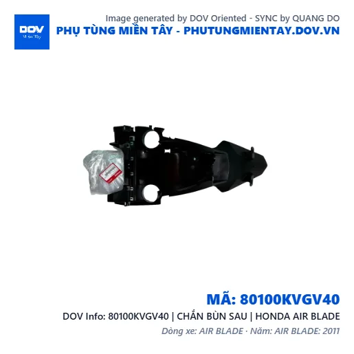 80100KVGV40 | CHẮN BÙN SAU | HONDA AIR BLADE — 80100KVGV40