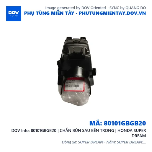80101GBGB20 | CHẮN BÙN SAU BÊN TRONG | HONDA SUPER DREAM — 80101GBGB20
