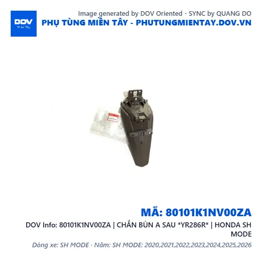 80101K1NV00ZA | CHẮN BÙN A SAU *YR286R* | HONDA SH MODE — 80101K1NV00ZA