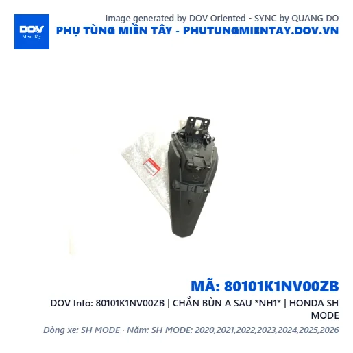 80101K1NV00ZB | CHẮN BÙN A SAU *NH1* | HONDA SH MODE — 80101K1NV00ZB