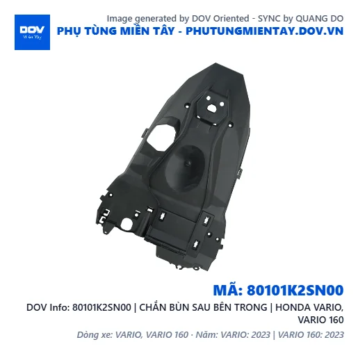 80101K2SN00 | CHẮN BÙN SAU BÊN TRONG | HONDA VARIO, VARIO 160 — 80101K2SN00