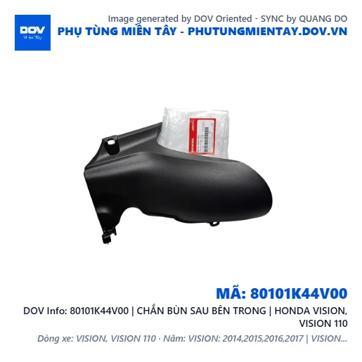 80101K44V00 | CHẮN BÙN SAU BÊN TRONG | HONDA VISION, VISION 110 — 80101K44V00