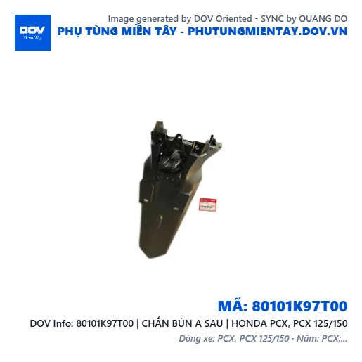 80101K97T00 | CHẮN BÙN A SAU | HONDA PCX, PCX 125/150 — 80101K97T00