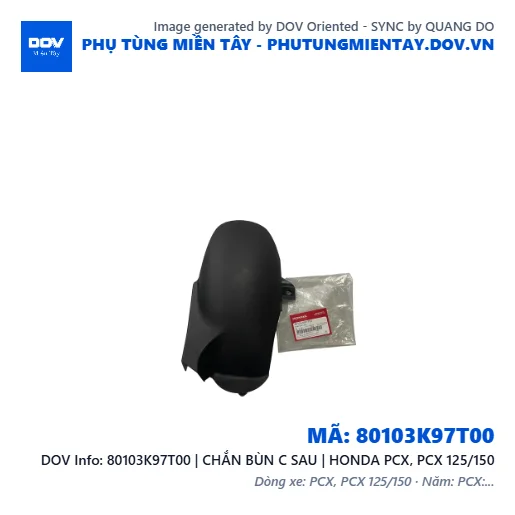 80103K97T00 | CHẮN BÙN C SAU | HONDA PCX, PCX 125/150 — 80103K97T00