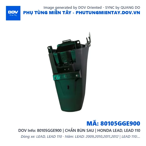 80105GGE900 | CHẮN BÙN SAU | HONDA LEAD, LEAD 110 — 80105GGE900