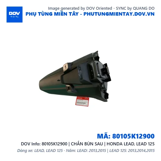80105K12900 | CHẮN BÙN SAU | HONDA LEAD, LEAD 125 — 80105K12900