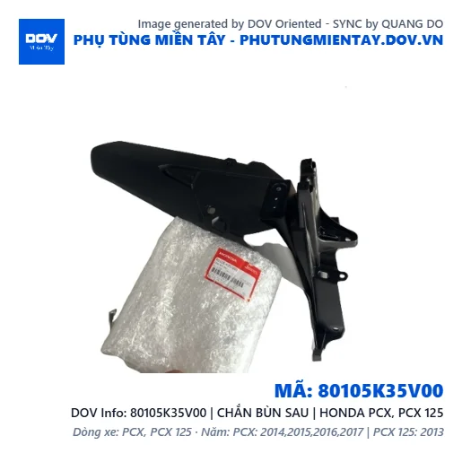 80105K35V00 | CHẮN BÙN SAU | HONDA PCX, PCX 125 — 80105K35V00