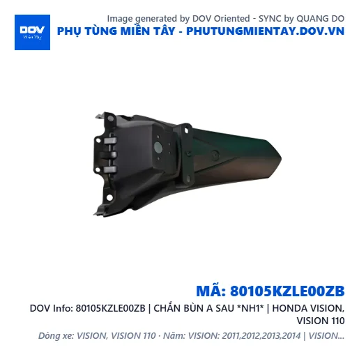 80105KZLE00ZB | CHẮN BÙN A SAU *NH1* | HONDA VISION, VISION 110 — 80105KZLE00ZB