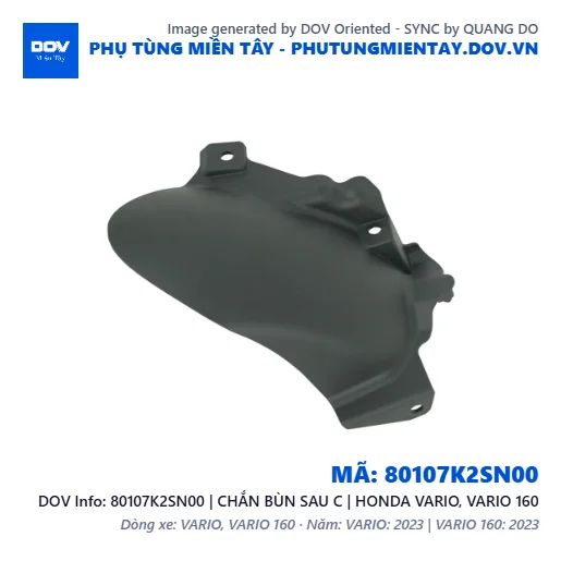80107K2SN00 | CHẮN BÙN SAU C | HONDA VARIO, VARIO 160 — 80107K2SN00