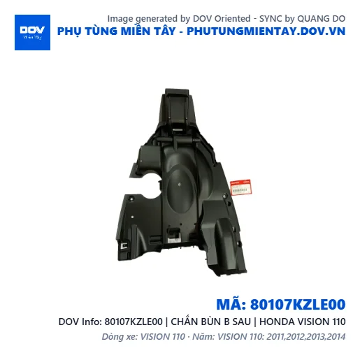 80107KZLE00 | CHẮN BÙN B SAU | HONDA VISION 110 — 80107KZLE00