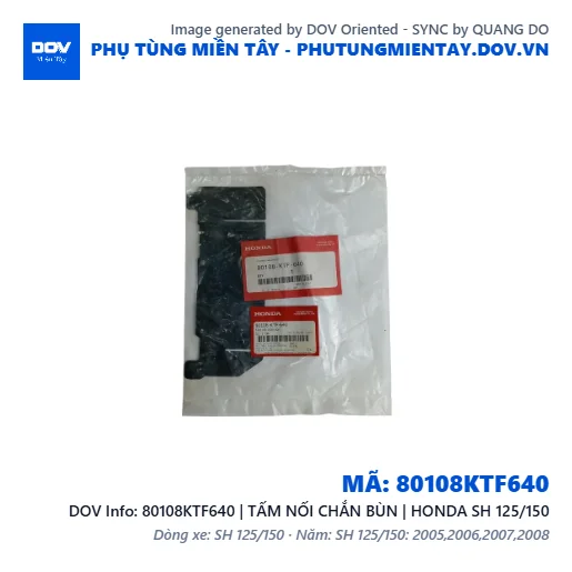 80108KTF640 | TẤM NỐI CHẮN BÙN | HONDA SH 125/150 — 80108KTF640