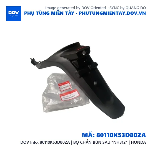 80110K53D80ZA | BỘ CHẮN BÙN SAU *NH312* | HONDA — 80110K53D80ZA