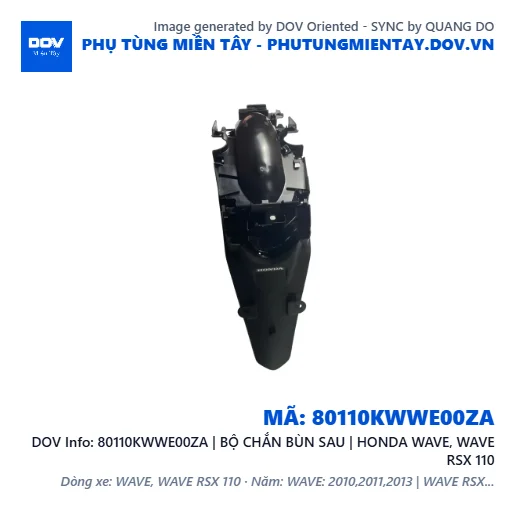 80110KWWE00ZA | BỘ CHẮN BÙN SAU | HONDA WAVE, WAVE RSX 110 — 80110KWWE00ZA
