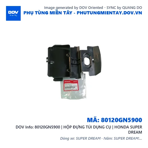 80120GN5900 | HỘP ĐỰNG TÚI DỤNG CỤ | HONDA SUPER DREAM — 80120GN5900