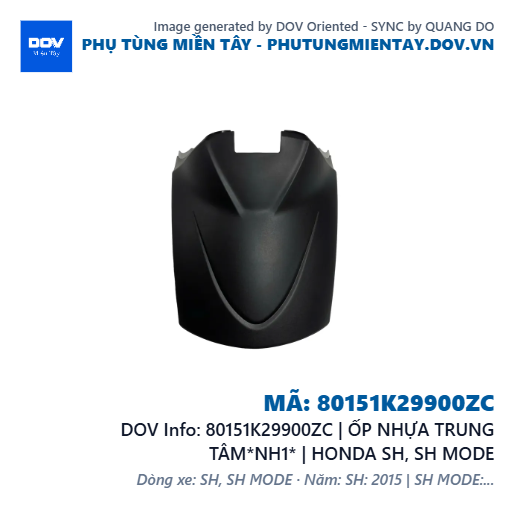 80151K29900ZC | ỐP NHỰA TRUNG TÂM*NH1* | HONDA SH, SH MODE — 80151K29900ZC