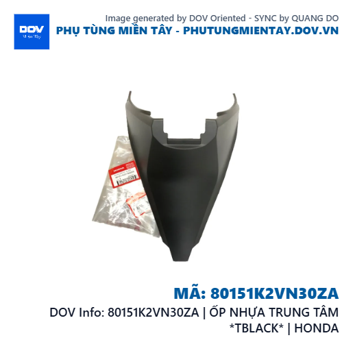 80151K2VN30ZA | ỐP NHỰA TRUNG TÂM *TBLACK* | HONDA — 80151K2VN30ZA