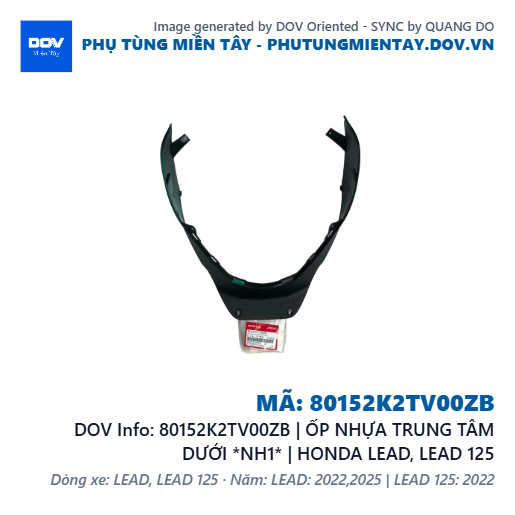 80152K2TV00ZB | ỐP NHỰA TRUNG TÂM DƯỚI *NH1* | HONDA LEAD, LEAD 125 — 80152K2TV00ZB
