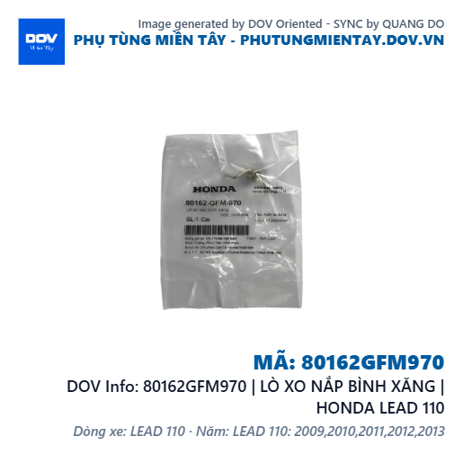 80162GFM970 | LÒ XO NẮP BÌNH XĂNG | HONDA LEAD 110 — 80162GFM970