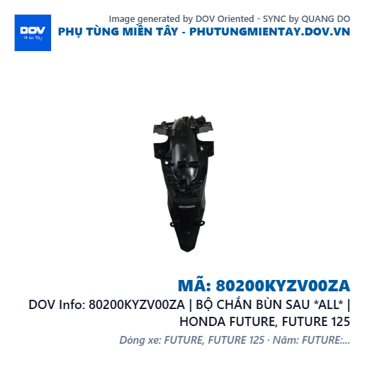 80200KYZV00ZA | BỘ CHẮN BÙN SAU *ALL* | HONDA FUTURE, FUTURE 125 — 80200KYZV00ZA