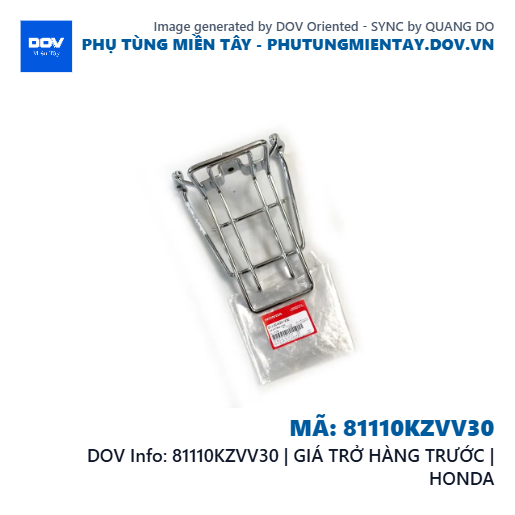 81110KZVV30 | GIÁ TRỞ HÀNG TRƯỚC | HONDA  — 81110KZVV30