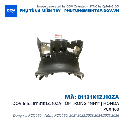 81131K1ZJ10ZA | ỐP TRONG *NH1* | HONDA PCX 160 — 81131K1ZJ10ZA