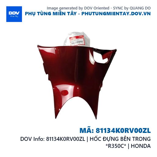 81134K0RV00ZL | HỐC ĐỰNG BÊN TRONG *R350C* | HONDA — 81134K0RV00ZL