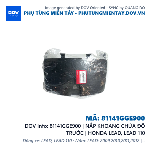 81141GGE900 | NẮP KHOANG CHỨA ĐỒ TRƯỚC | HONDA LEAD, LEAD 110 — 81141GGE900