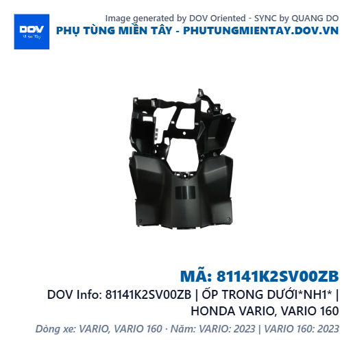 81141K2SV00ZB | ỐP TRONG DƯỚI*NH1* | HONDA VARIO, VARIO 160 — 81141K2SV00ZB