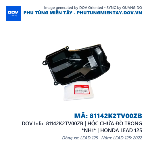 81142K2TV00ZB | HỘC CHỨA ĐỒ TRONG *NH1* | HONDA LEAD 125 — 81142K2TV00ZB