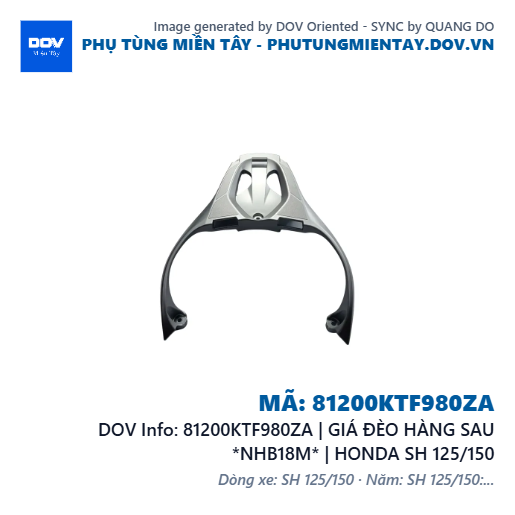 81200KTF980ZA | GIÁ ĐÈO HÀNG SAU *NHB18M* | HONDA SH 125/150 — 81200KTF980ZA