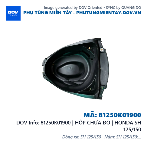 81250K01900 | HỘP CHƯA ĐỒ | HONDA SH 125/150 — 81250K01900