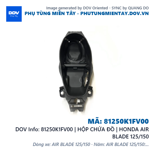 81250K1FV00 | HỘP CHỨA ĐỒ | HONDA AIR BLADE 125/150 — 81250K1FV00