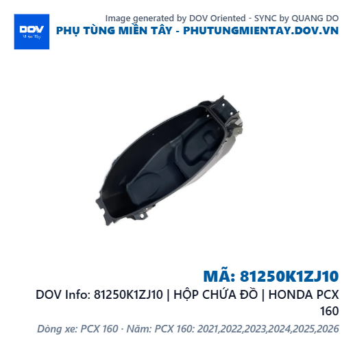 81250K1ZJ10 | HỘP CHỨA ĐỒ | HONDA PCX 160 — 81250K1ZJ10