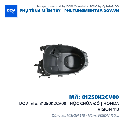 81250K2CV00 | HỘC CHỨA ĐỒ | HONDA VISION 110 — 81250K2CV00