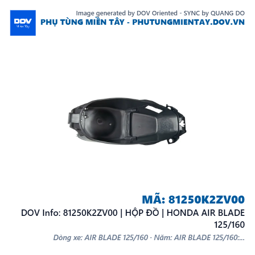 81250K2ZV00 | HỘP ĐỒ | HONDA AIR BLADE 125/160 — 81250K2ZV00