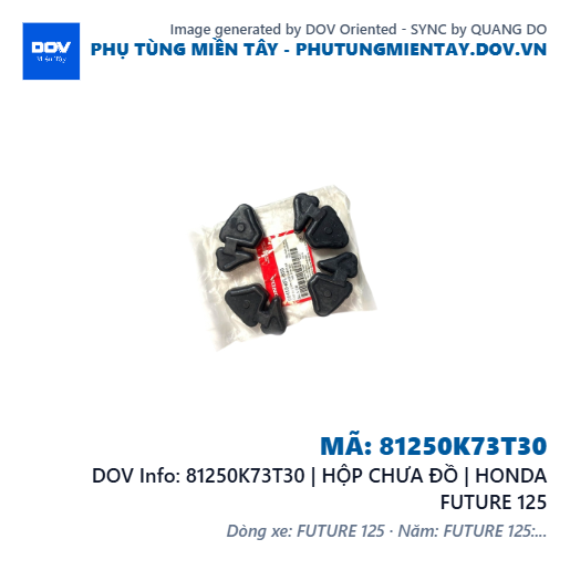 81250K73T30 | HỘP CHƯA ĐỒ | HONDA FUTURE 125 — 81250K73T30