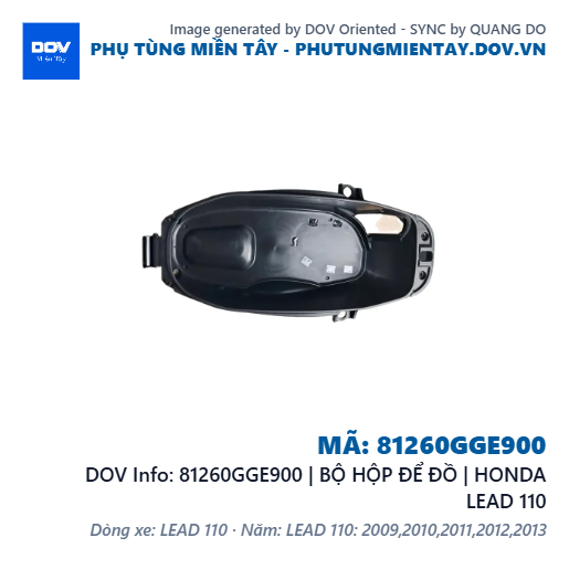 81260GGE900 | BỘ HỘP ĐỂ ĐỒ | HONDA LEAD 110 — 81260GGE900