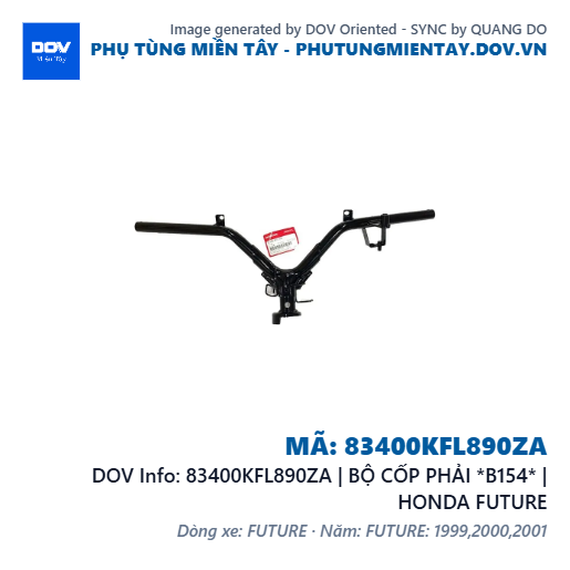 83400KFL890ZA | BỘ CỐP PHẢI *B154* | HONDA FUTURE — 83400KFL890ZA