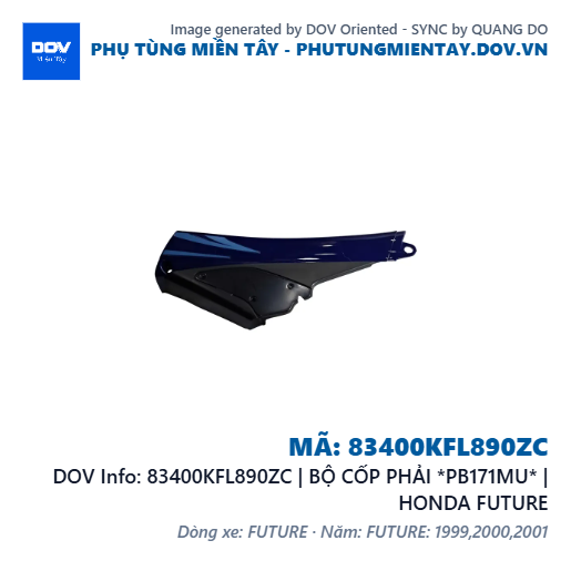 83400KFL890ZC | BỘ CỐP PHẢI *PB171MU* | HONDA FUTURE — 83400KFL890ZC