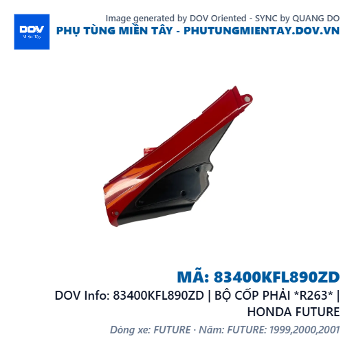 83400KFL890ZD | BỘ CỐP PHẢI *R263* | HONDA FUTURE — 83400KFL890ZD