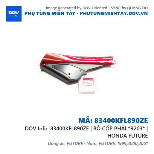 83400KFL890ZE | BỘ CỐP PHẢI *R203* | HONDA FUTURE — 83400KFL890ZE