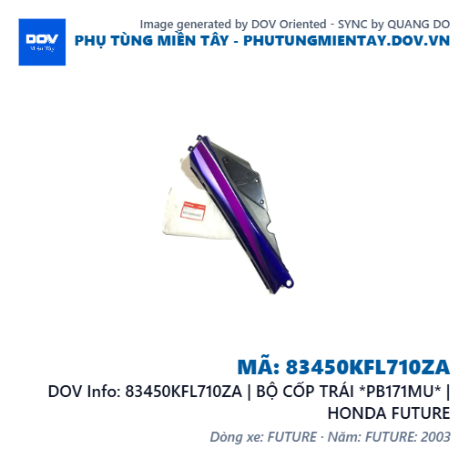83450KFL710ZA | BỘ CỐP TRÁI *PB171MU* | HONDA FUTURE — 83450KFL710ZA