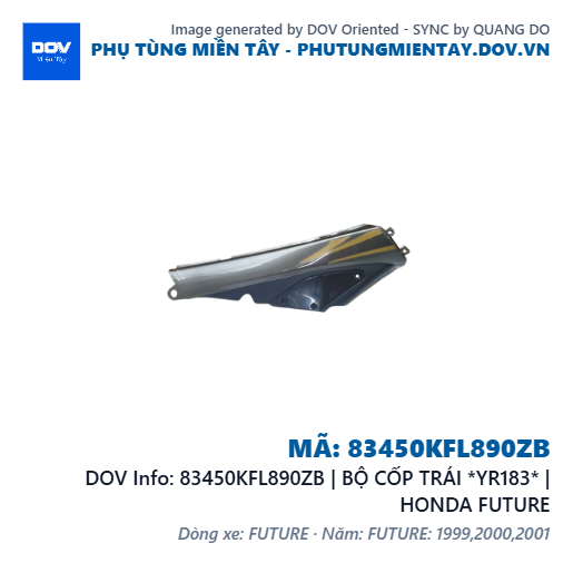 83450KFL890ZB | BỘ CỐP TRÁI *YR183* | HONDA FUTURE — 83450KFL890ZB