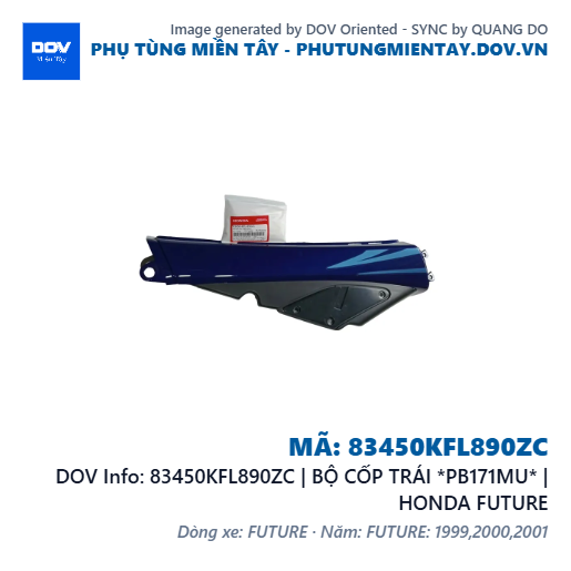 83450KFL890ZC | BỘ CỐP TRÁI *PB171MU* | HONDA FUTURE — 83450KFL890ZC