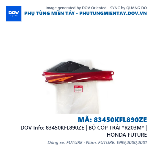 83450KFL890ZE | BỘ CỐP TRÁI *R203M* | HONDA FUTURE — 83450KFL890ZE
