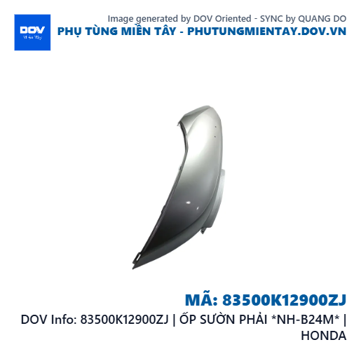 83500K12900ZJ | ỐP SƯỜN PHẢI *NH-B24M* | HONDA  — 83500K12900ZJ