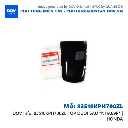 83510KPH700ZL | ỐP ĐUÔI SAU *NHA69P* | HONDA — 83510KPH700ZL