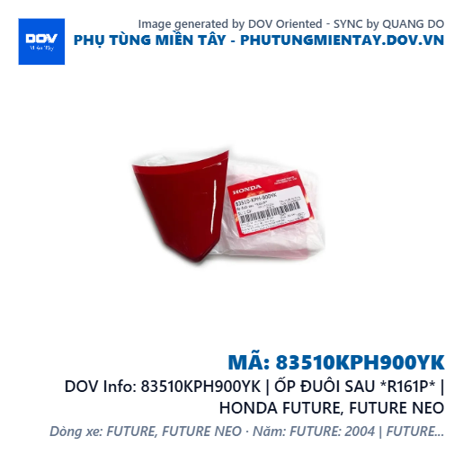 83510KPH900YK | ỐP ĐUÔI SAU *R161P* | HONDA FUTURE, FUTURE NEO — 83510KPH900YK